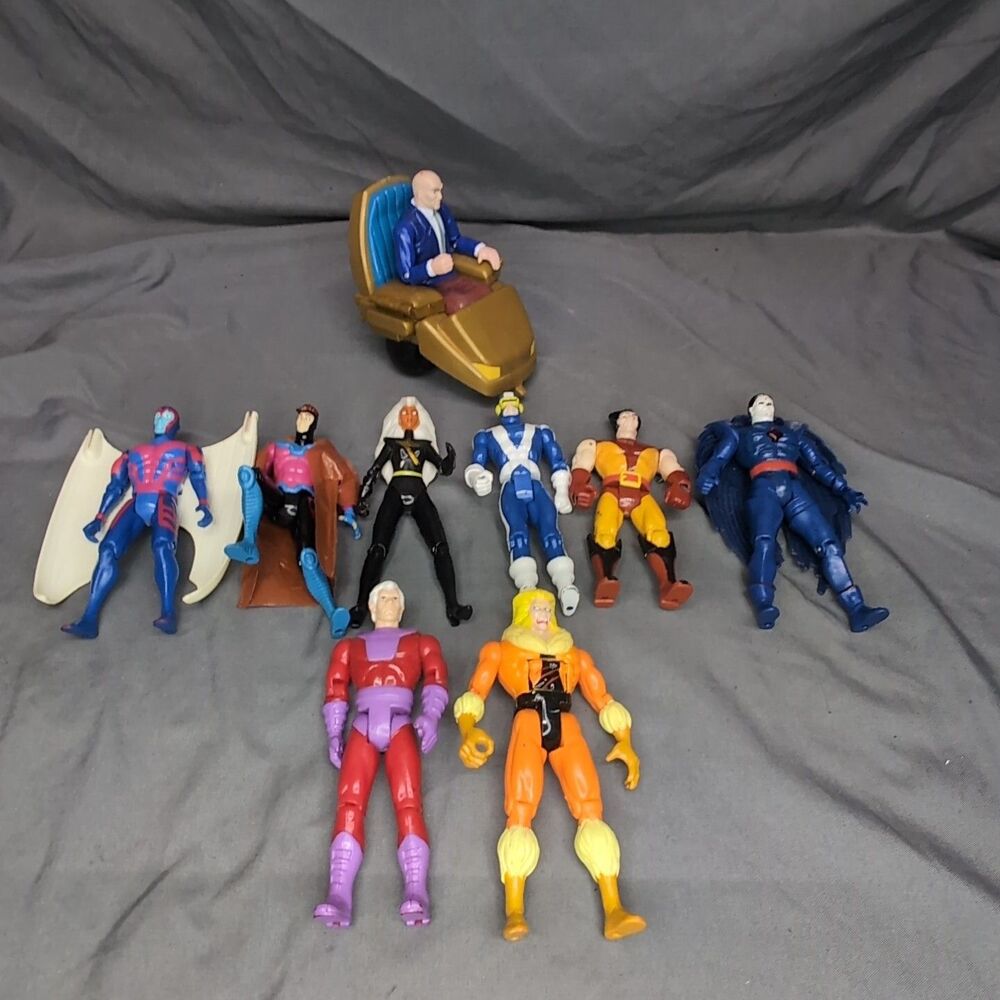 Uncanny X-Men Marvel Action Figures Gambit Wolverine Sabertooth Professor X